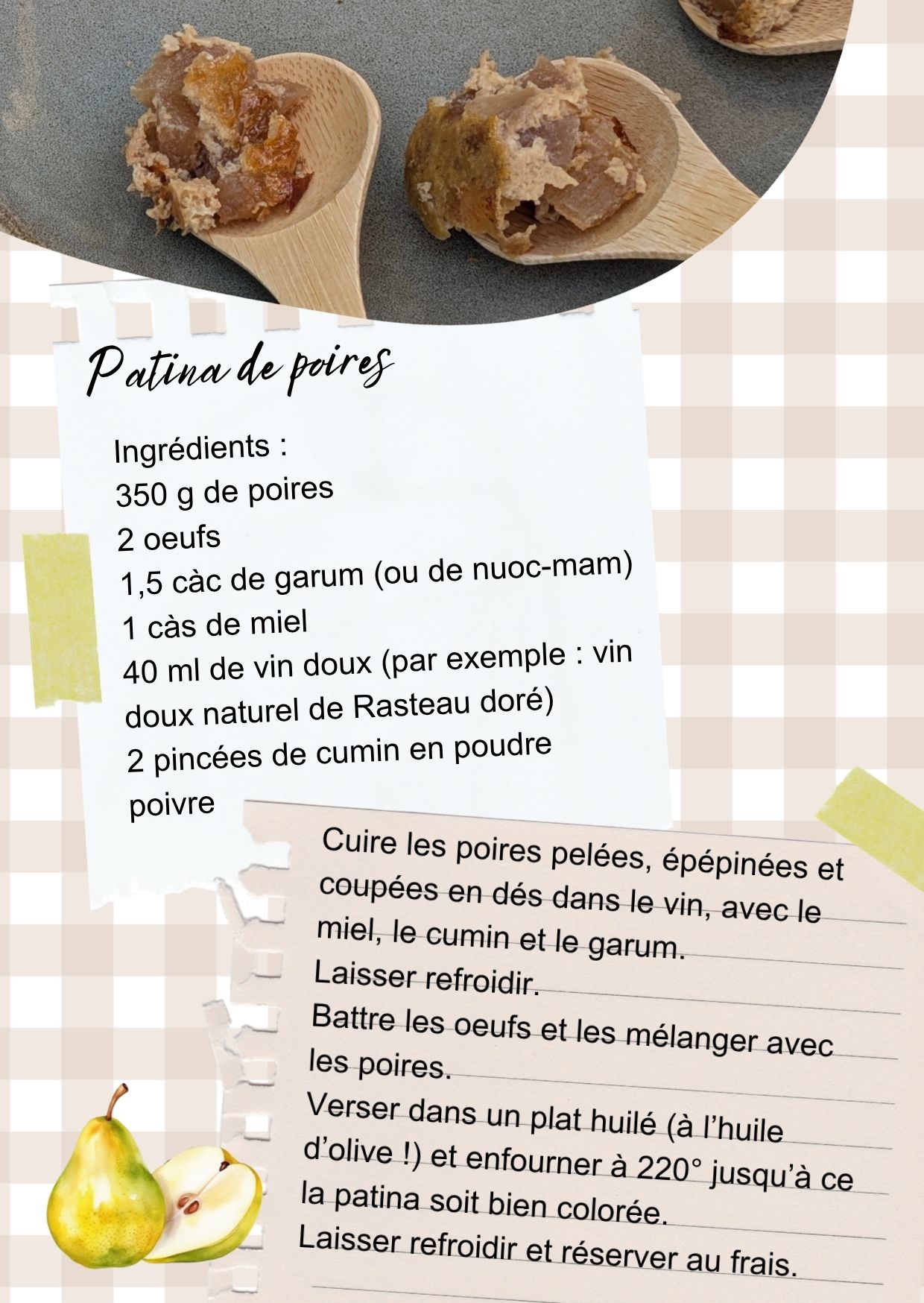 Patina de poires